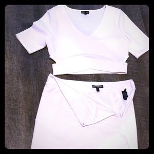 Express crop top and skirt set